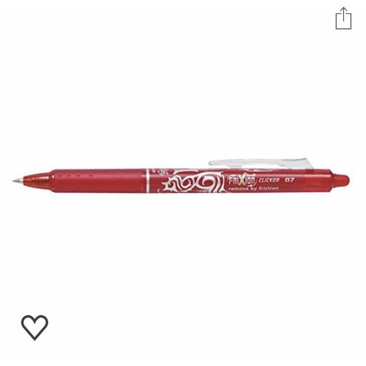 FriXion Ball Clicker 0.7 encre effaçable rouge -20% - GEO Gabon Shop Online 