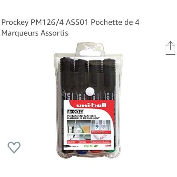 Marqueurs Permanents Biseau blister de 4 -20% - GEO Gabon Shop Online 