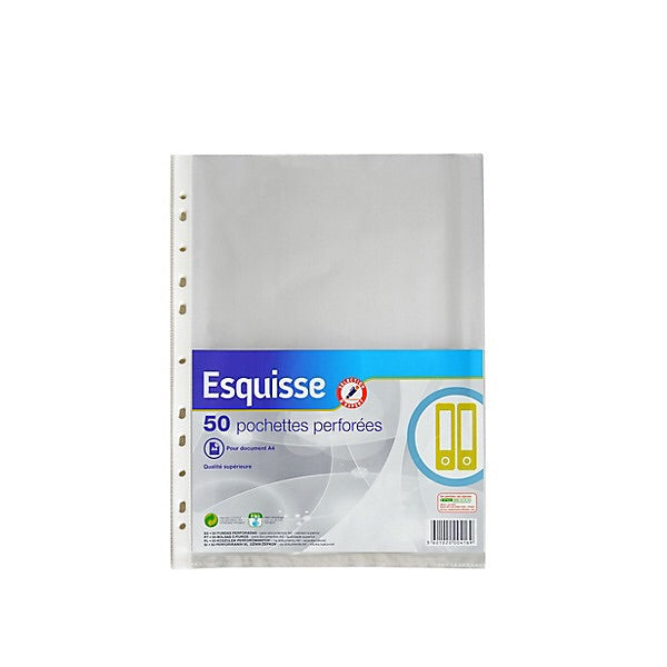 Pochettes perforées Hte qualité A4 PP sachet de 50 -20% - GEO Gabon Shop Online 
