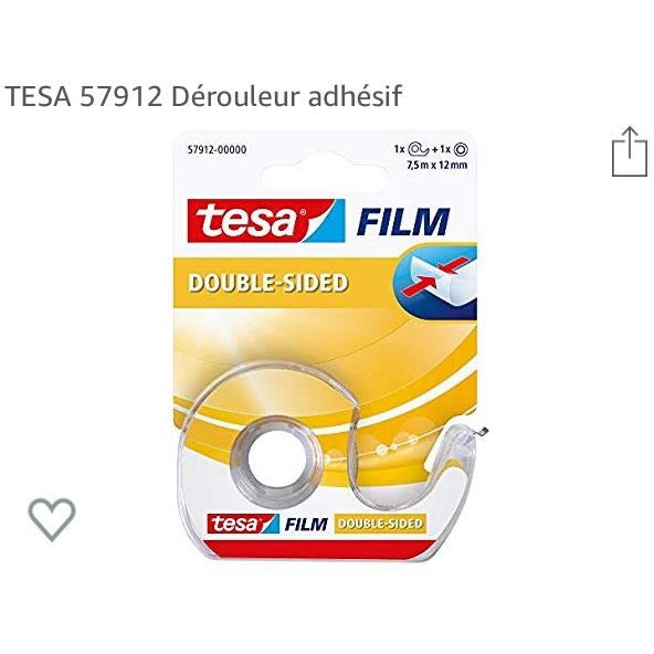 Dévidoir adhésif double face 12mmx7.5m -20% - GEO Gabon Shop Online 