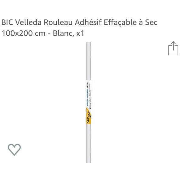 Rouleau adhésif effaçable à sec 100x200cm -10% - GEO Gabon Shop Online 