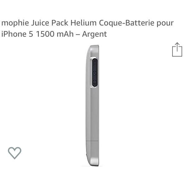Coque/Batterie argent IPhone 5/5S/SE -Destockage !!! - GEO Gabon Shop Online 