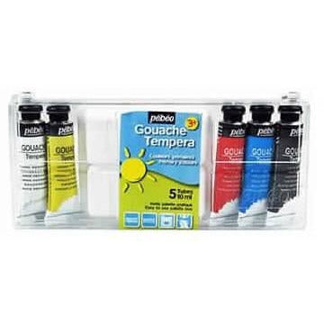 Gouache Tempera 5 tubes 10ml Ass Coul -25% - GEO Gabon Shop Online 