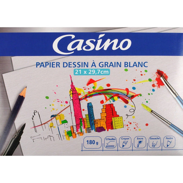 Papier Dessin blanc 24x32 12f 180g - GEO Gabon Shop Online 