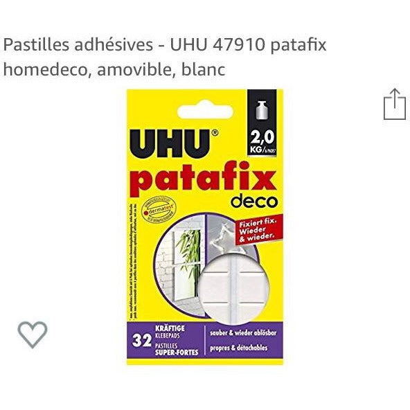 Patafix 32 pastilles adhésives homedeco -20% - GEO Gabon Shop Online 