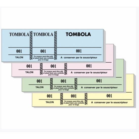 Blocs Tombola bleus 48x150 (10) Destockage !!! - GEO Gabon Shop Online 