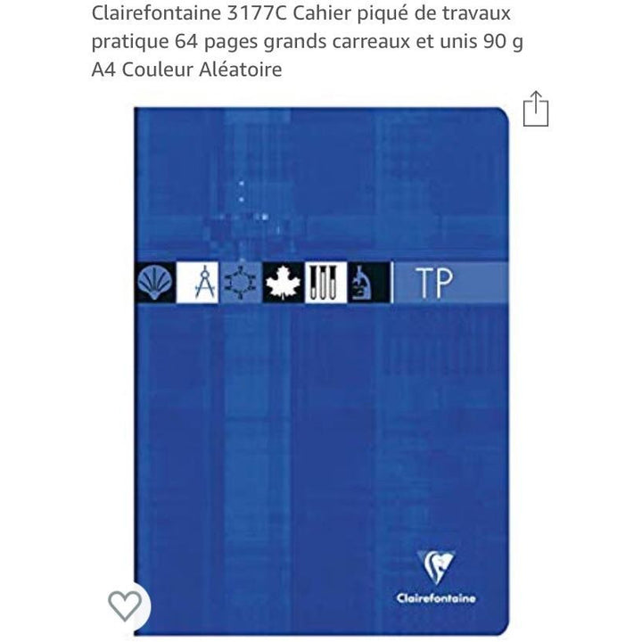 Cahier TP 21x29.7  64p seyes/uni 90g -33% - GEO Gabon Shop Online 