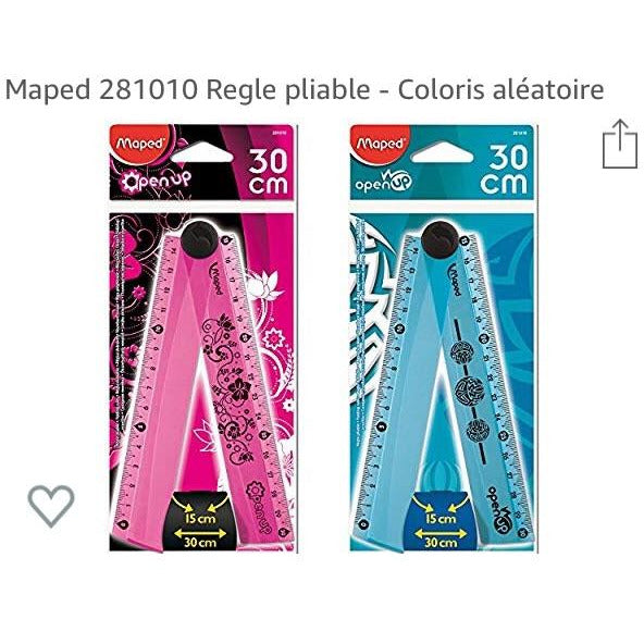 Règle plastique Open Up 15/30cm -33% - GEO Gabon Shop Online 