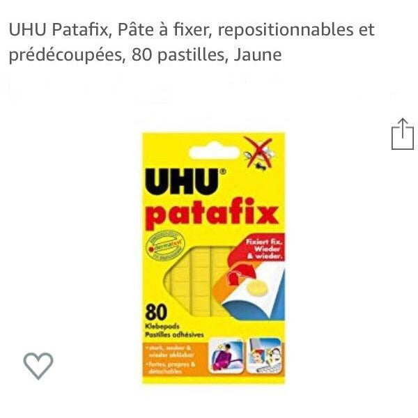 Patafix 80 pastilles adhésives jaune -20% - GEO Gabon Shop Online 