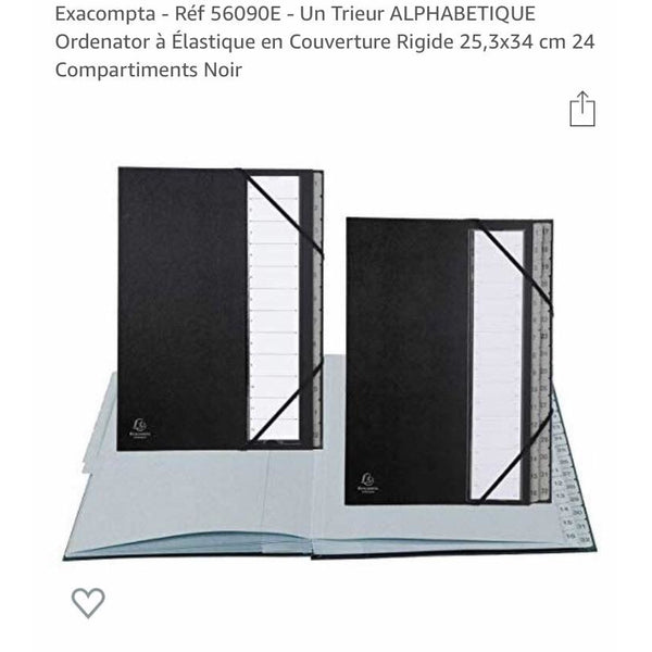 Trieur rigide Alphabétique de A à Z -20% - GEO Gabon Shop Online 