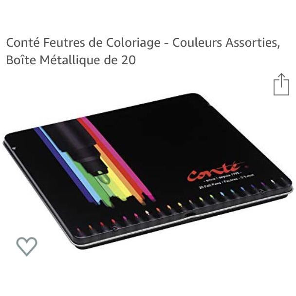 Feutres de coloriage Conté bte métal de 20 -33% - GEO Gabon Shop Online 
