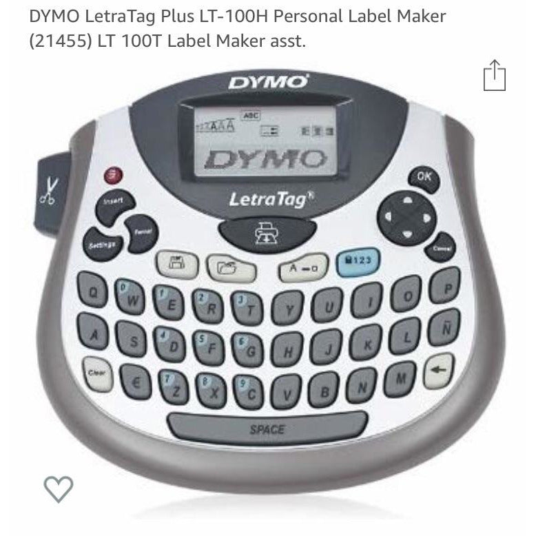 DYMO Letratag LT100T Etiqueteuse Grise 12mm -20% - GEO Gabon Shop Online