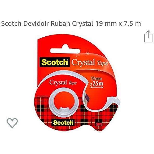 Dévidoir adhésif Crystal 19mmx7.5m -25% - GEO Gabon Shop Online 