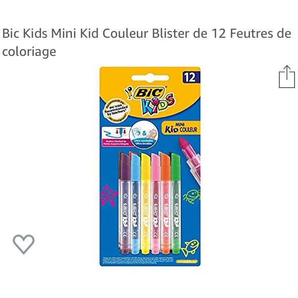 Feutres de coloriage KIDS Mini étui de 12 -37% - GEO Gabon Shop Online 
