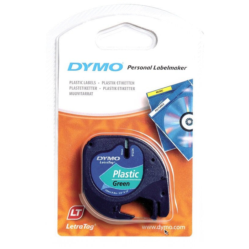 DYMO LT100H Rouleau Etiquettes Plast Vert 12mm -20% - GEO Gabon Shop Online