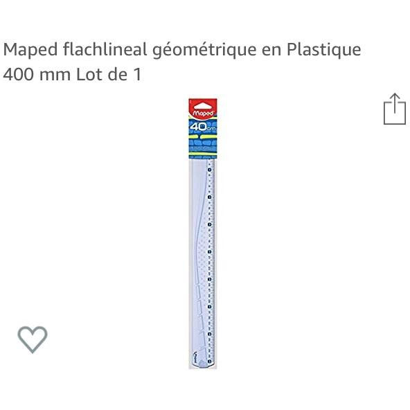 Règle plastique GEO Metric 40cm -33% - GEO Gabon Shop Online 