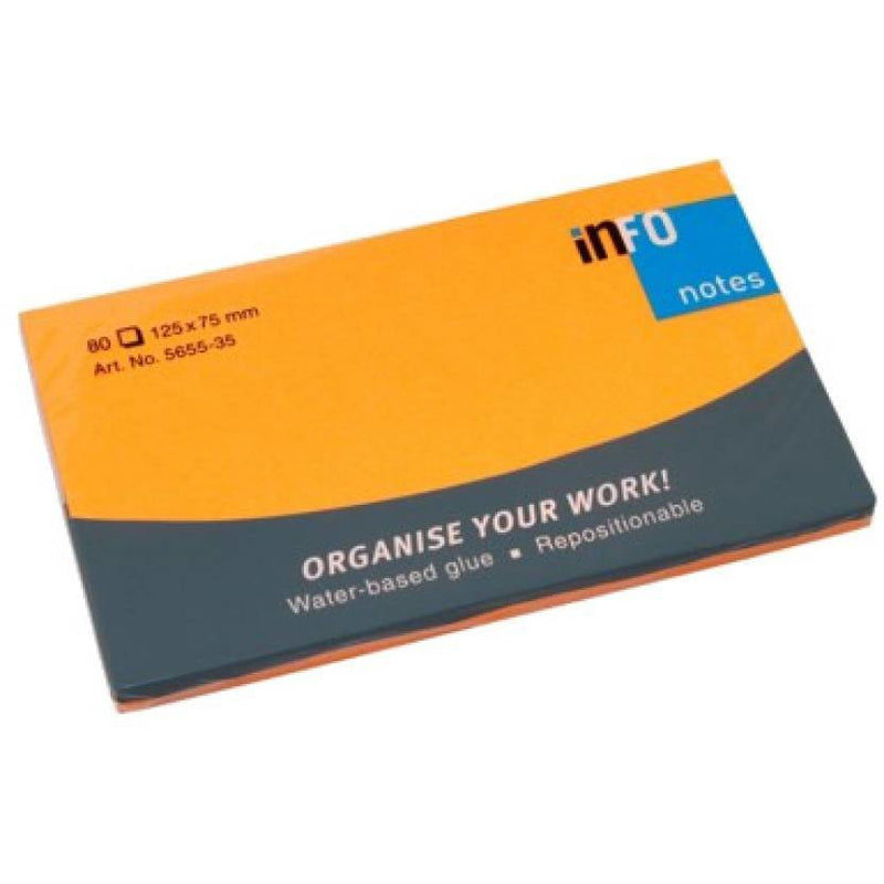 Notes adhésives Orange 125x75 mm (80) -20% - GEO Gabon Shop Online 