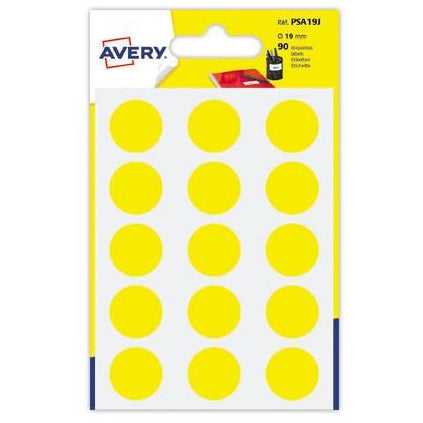 Gommettes 19 mm jaune étui de 90 -20% - GEO Gabon Shop Online 