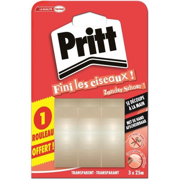 Adhésif transparent prédécoupé 3 rouleaux -30% - GEO Gabon Shop Online 