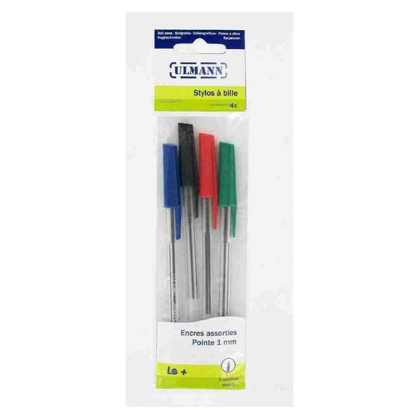 Stylos bille médium sachet de 4 couleurs -20% - GEO Gabon Shop Online 