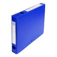 Boite de classement à pression PP dos 40mm A4 bleu -20% - GEO Gabon Shop Online 