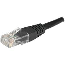 Cable ethernet RJ-45 2 m Noir - GEO Gabon Shop Online 