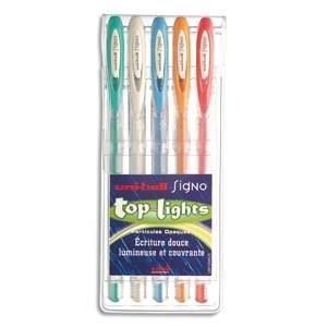 Rollers Signo Gel effet pastel 0.7mm étui de 5 -50% - GEO Gabon Shop Online 