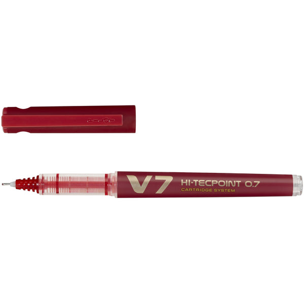 Stylo Bille médium 0.7 V7 Hi-Tecpoint encre rouge -20% - GEO Gabon Shop Online 