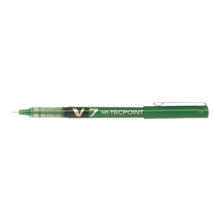 Stylo Bille médium 0.7 V7 Hi-Tecpoint encre verte -20% - GEO Gabon Shop Online 
